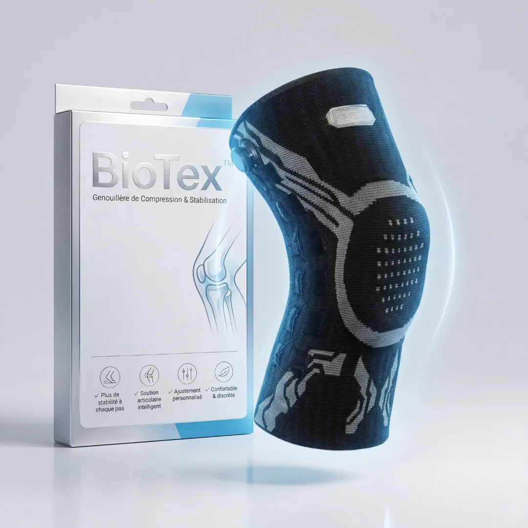 BioTex™ - Genouillère de Compression en Fibre de Bambou