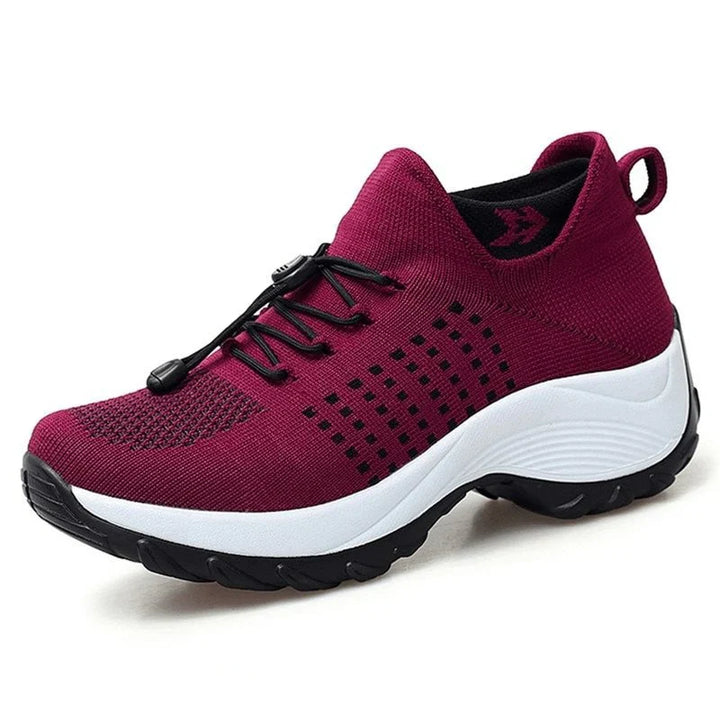 Ortho Stretch Cushion Shoes for Women - White Blue