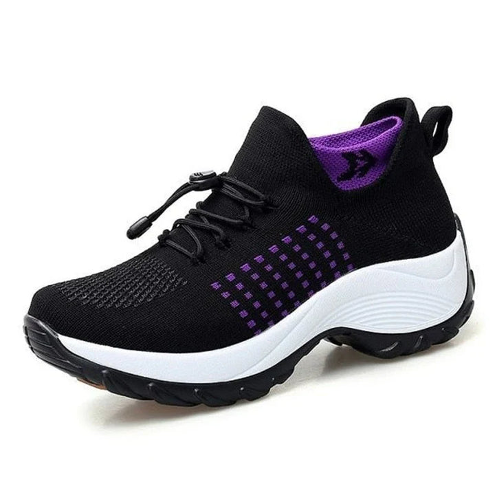 Ortho Stretch Cushion Shoes for Women - White Blue