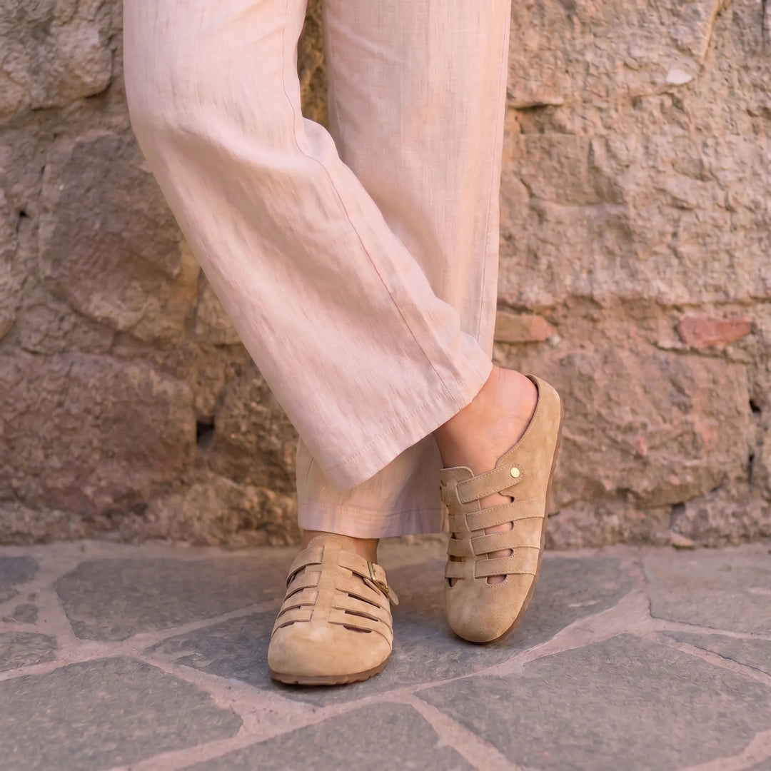 Véluria™ - Suede Mules with Orthopaedic Comfort