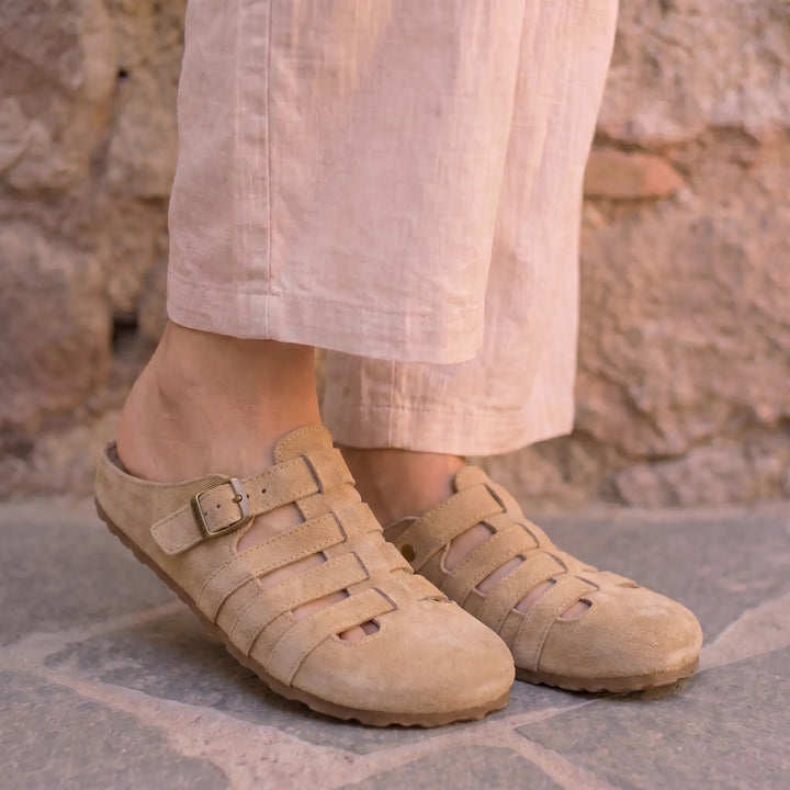 Véluria™ - Suede Mules with Orthopaedic Comfort