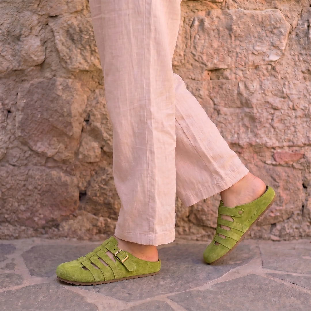 Véluria™ - Suede Mules with Orthopaedic Comfort