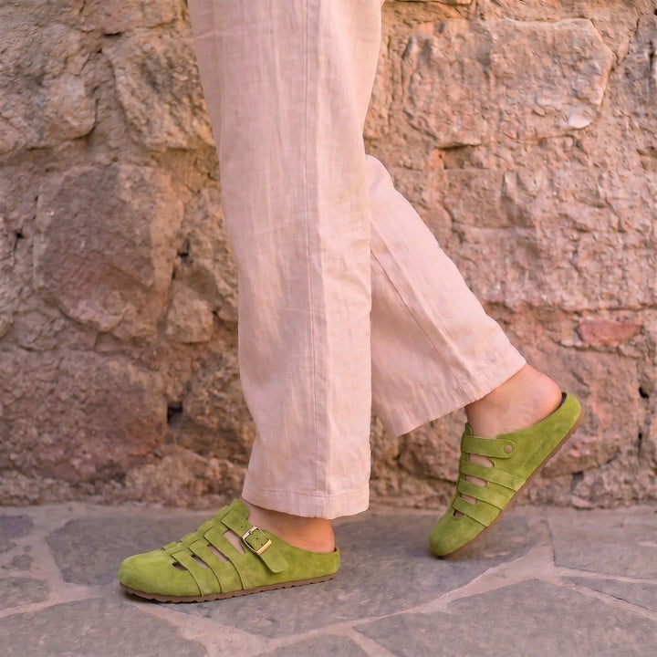 Véluria™ - Suede Mules with Orthopaedic Comfort